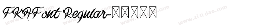 FKAFont Regular字体转换